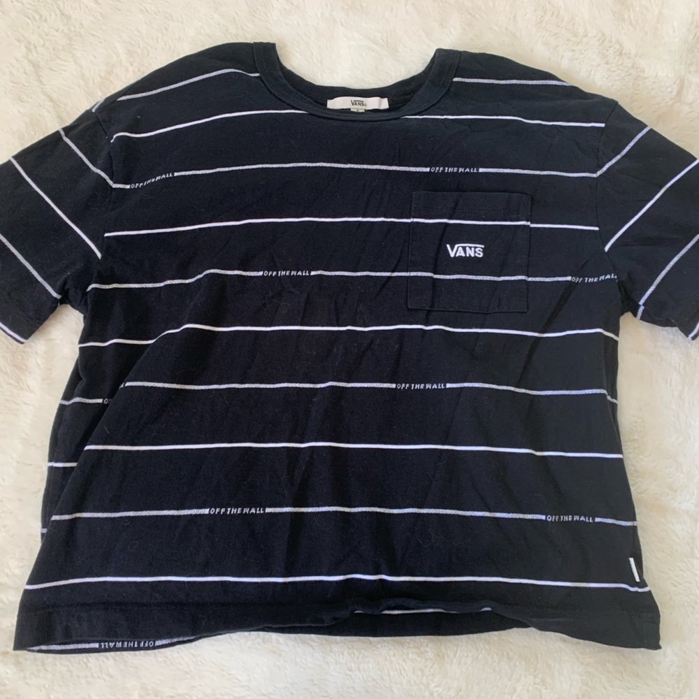 Black Vans T-Shirt Size S